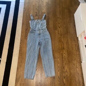 ASTR The Label Denim Jumpsuit